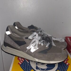 New Balance 998 Men's Gray and Black Sneakers size 10